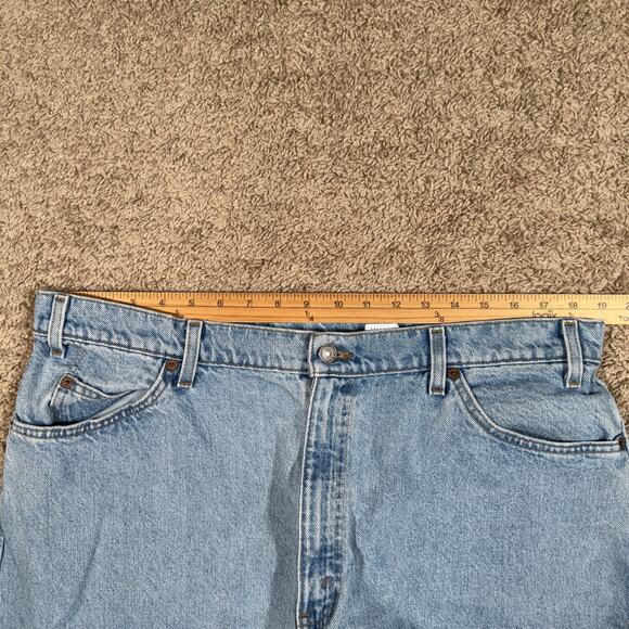 Vintage Levi's Jeans Mens 40x30* Blue Denim 560 Loose Fit Tapered Leg Orange Tab - Picture 7 of 9
